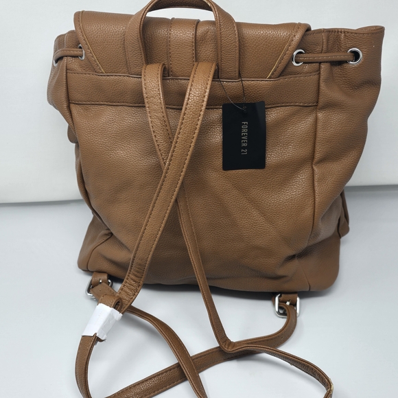 Forever 21 Faux Leather Drawstring Backpack - Picture 5 of 6